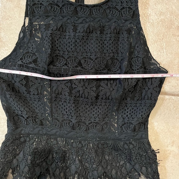 NWT All Saints Melia Peplum Lace Dress UK8 US4 - Picture 6 of 8